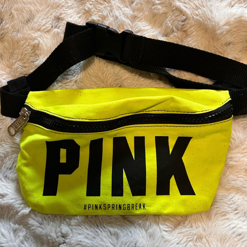 Victoria's Secret PINK Neon Yellow Fanny Pack